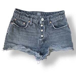 BDG Black Summer Cut Off Shorts Denim 100% Cotton Distressed Festival Women’s 26